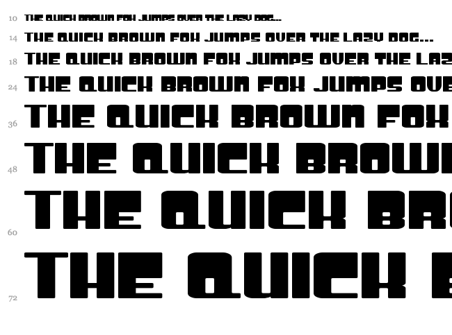 SF Groove Machine font waterfall